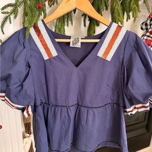 Queen of Sparkles Peplum Football Jersey